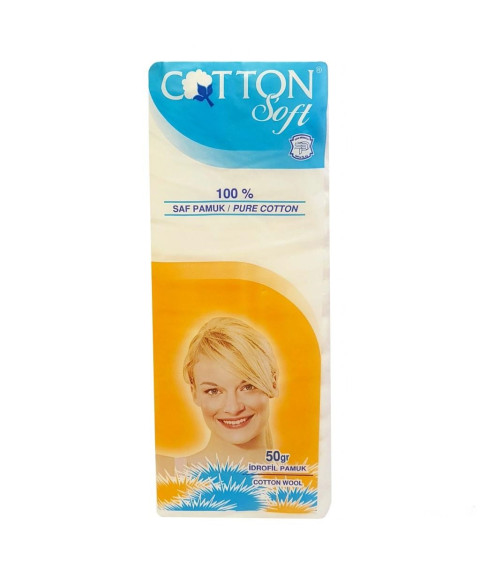 Vată hidrofilă 100% bumbac, 50 gr